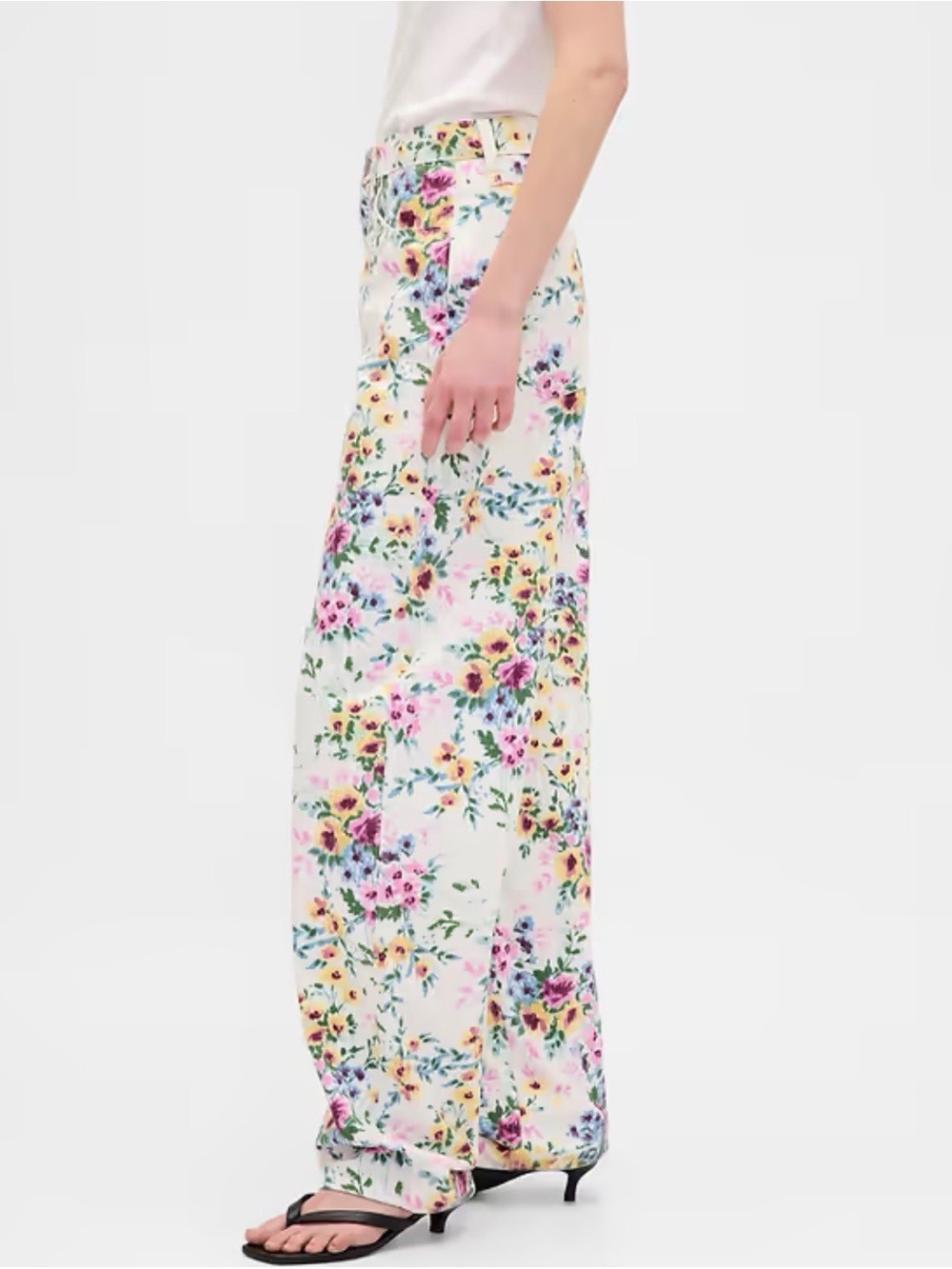 Gap High-Rise Barrel Mom Jeans Baggy Streetwear festival Floral